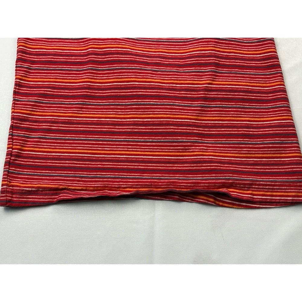 Tommy Hilfiger Y2K Striped Sleeveless Tank Top Sz Med Red Cotton Logo Retro 90s - Picture 7 of 10